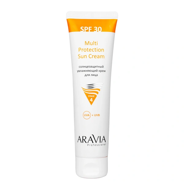 Aravia Professional Солнцезащитный увлажняющий крем для лица Multi Protection Sun Cream SPF 30