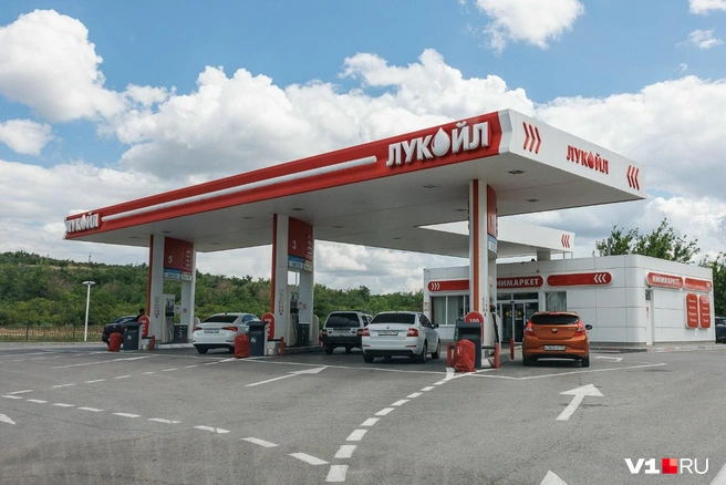 На заправках «Лукойла» нет проблем с бензином | Источник: Алексей Волхонский / V1.RU