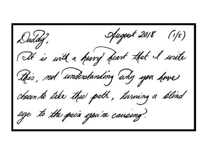 Фото №3 - Как почерк Меган в письме отцу выдает в ней умелого стратега (и нарцисса)