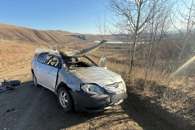 Пассажир погиб при опрокидывании Toyota в Забайкалье