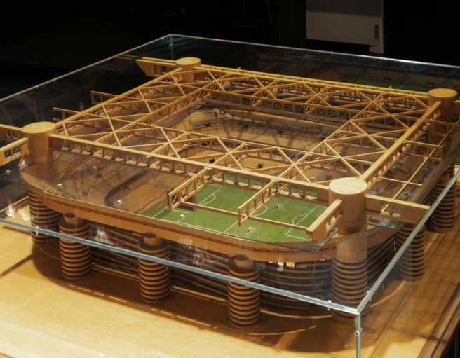Так выглядит уменьшенная копия стадиона | Источник: sansirostadium.com