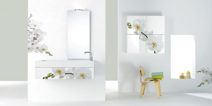 Мебель для ванной с фотопринтами, коллекция Tanteante Decor, Branchetti, www.fbranchetti.com.