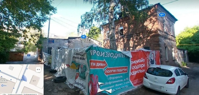 Похоже, перед тем, как строить, придется ломать | Источник: «Яндекс.Карты»