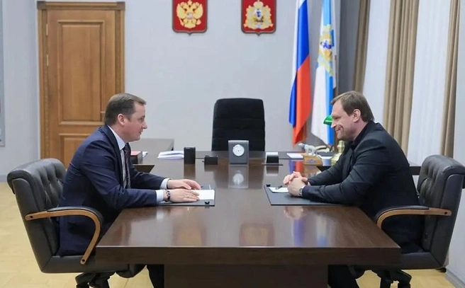 На встрече губернатора и парламентария | Источник: Правительство Архангельской области