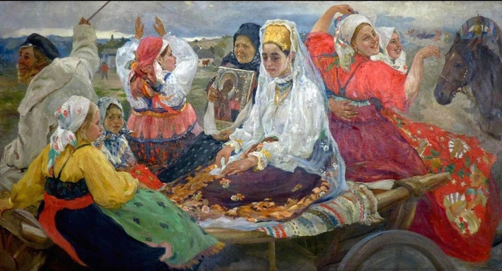 А. А. Бучкури. «Свадебный поезд», 1912. | Источник: wikipedia.org