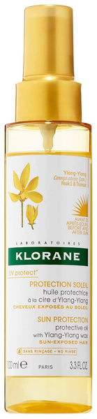 Klorane SOIN SOLEIL Масло солнцезащитное для волос с воском Иланг-Иланг