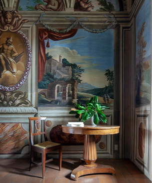 Виллу XVI  века c фресками можно арендовать на Airbnb
