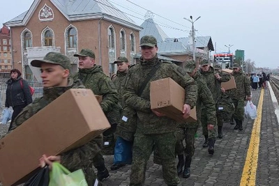 Первая отправка призывников в Приамурье