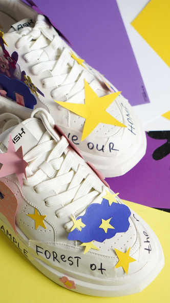 Уникальные кроссовки из коллаборации Ash и Sample представлены в «Цветном»