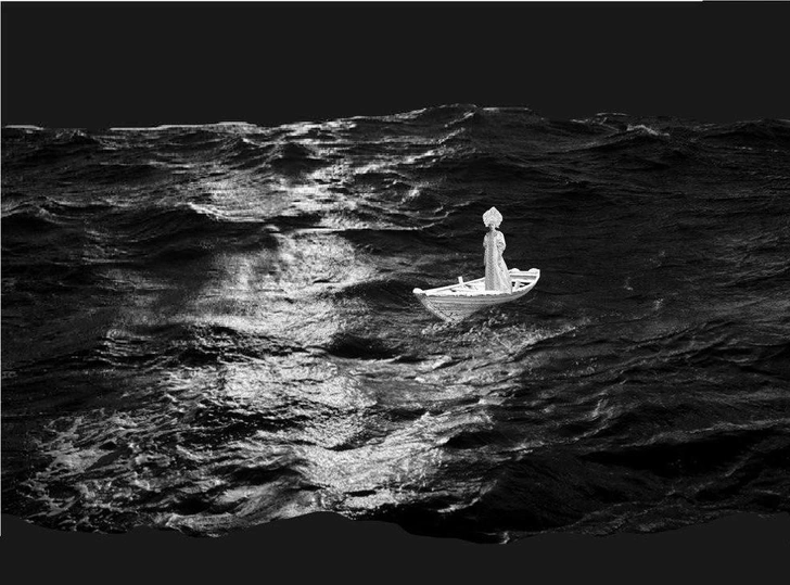 Мария Трегубова. Эскиз макетов тотальной инсталляции «Спящая царевна или абонент недоступен» | Источник: пресс-служба выставки