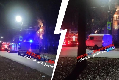 В центре Ярославля при пожаре погиб человек