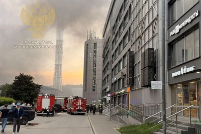Пожар в ТЦ «Терабит» в Красногорске: эвакуированы 340 человек