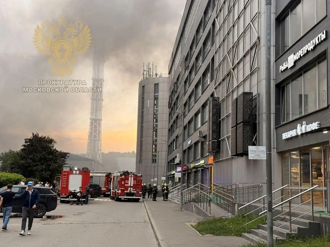 Рассказываем, что известно о масштабном пожаре в ТЦ «Терабит» в Красногорске | Источник: Прокуратура Московской области / T.me