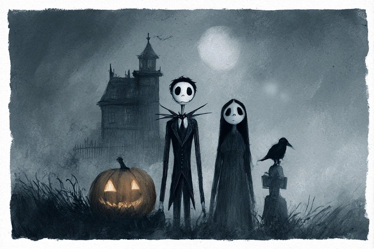 хэллоуин, хэллоуин 2025, тыква на хэллоуин, образ на хэллоуин, хэллоуин в россии, открытки на хэллоуин, картинки на хэллоуин, открытки, хэллоуин 2025 открытки  | Источник: Midjourney