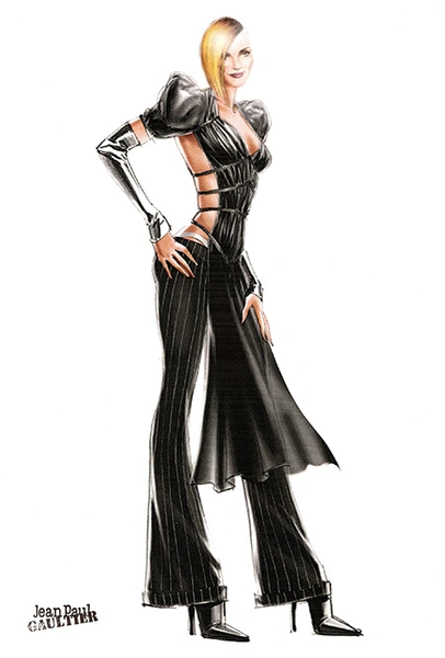 Эскиз костюма для тура Drowned World, 2001 г.