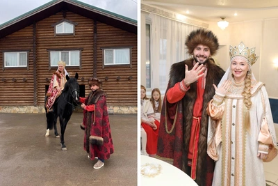 Пермяки сыграли свадьбу в русском народном стиле