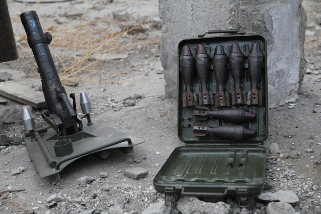 Зачем потребовалось распиливать боеприпас — не уточняется | Источник: Константин Завриков / V1.RU