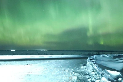 Северное сияние над ХМАО: завораживающие кадры