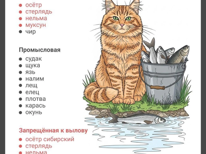 Большинство ценных видов рыб находятся под охраной и не разрешены для вылова. | Источник: Юрий Орлов / Городские медиа