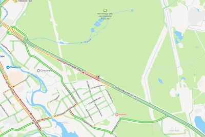 Три автомобиля столкнулись на Кольцовском тракте