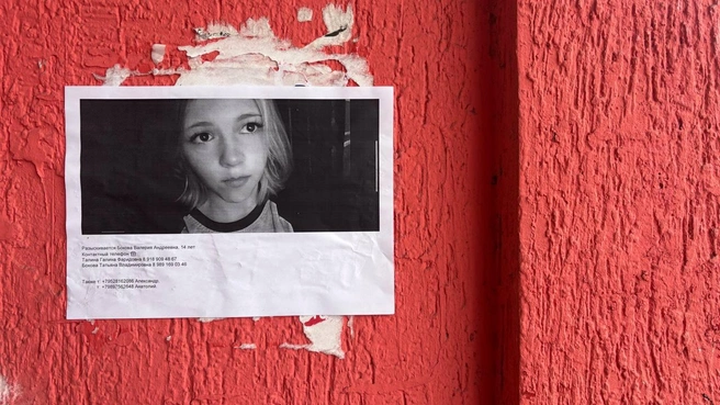Ориентировка на поиски 14-летней девочки | Источник: Никита Зырянов / 93.RU