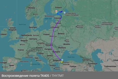 Рейс Turkish Airlines из Стамбула вместо Петербурга сел в Хельсинки