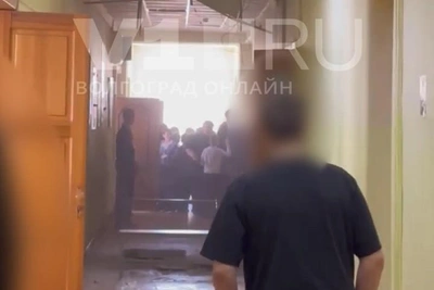 В лицее Волгограда обрушился потолок во время уроков