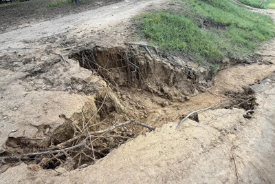 Ливень оставил ямы и мусор в парке СибВО
