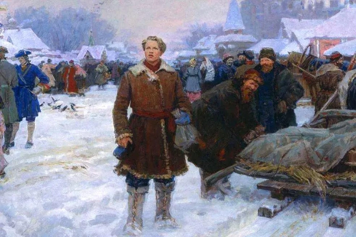 А как правильно? 5 хитрых фраз с плеоназмами, в которых все ошибаются | Источник: А.И.&nbsp;Васильев "Юноша Ломоносов в Москве" (1957)