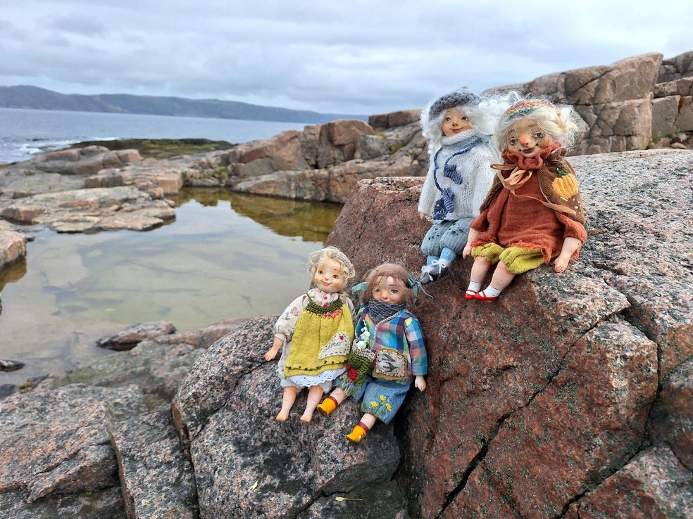 Очаровательные северные девчушки на фоне Заполярья | Источник: Марина Казак / личный архив