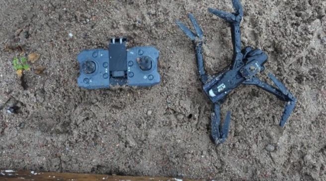 Это оказался не беспилотник, а детский квадрокоптер К10 | Источник: ГУ Росгвардии по Санкт-Петербургу и Лен.области / Telegram