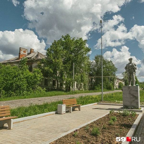 Главная площадь Северного Коспашского | Источник: Василина Любимова / 59.RU