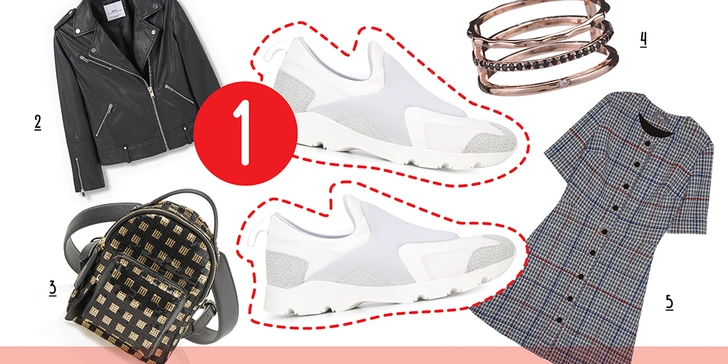 1. Maison Margiela. 2. Mango. 3. Pinko. 4. Accessorize. 5. I AM Studio.
