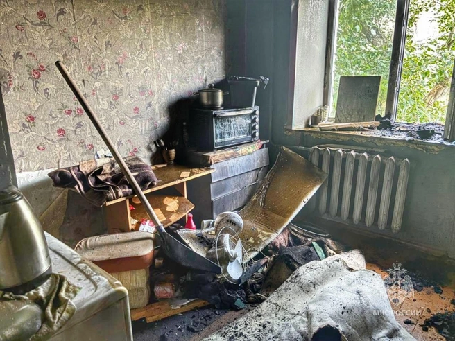 В Кургане мужчина погиб в пожаре в собственной квартире | Источник: ГУ МЧС по Курганской области