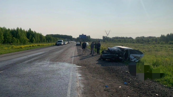 Авария произошла в Новосибирском районе | Источник: ГАИ по Новосибирской области