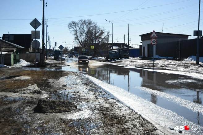 Здесь обычно еще больше воды | Источник: Надежда Тихомирова / 45.RU