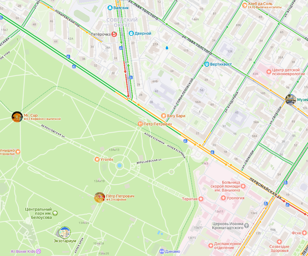В Туле на улице Первомайской произошло крупное ДТП