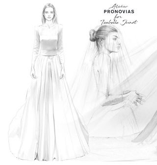 В деталях: свадебное платье в средневековом стиле новой молодой испанской маркизы Изабель Жюно