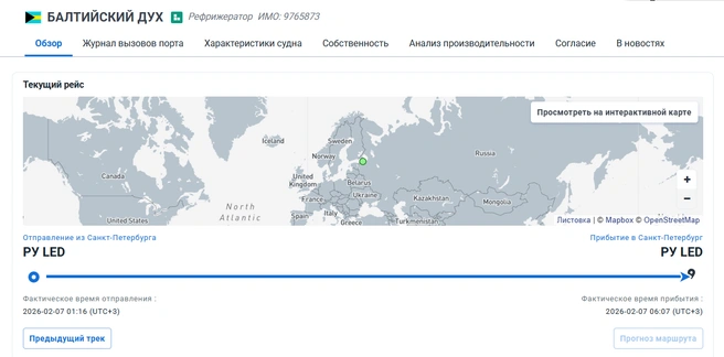 Источник: скриншот с сайта marinetraffic.com