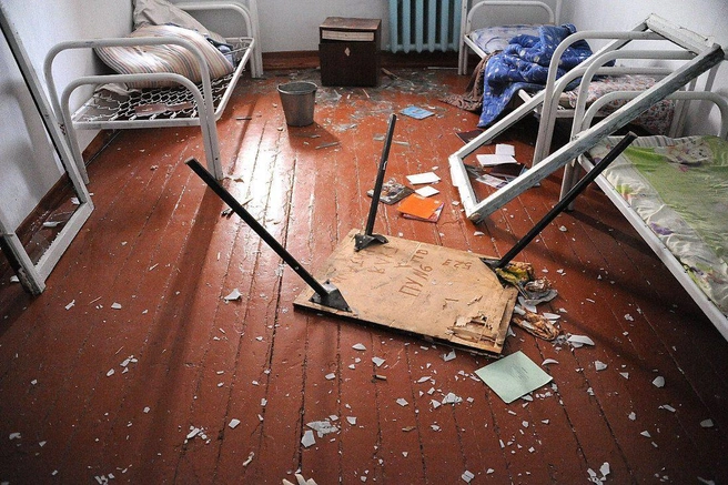 Последствия беспорядков в общежитии ПУ №6 | Источник: Денис Гуков
