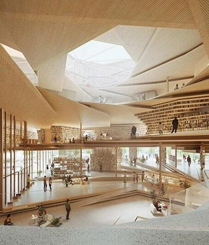 «Спираль слов»: библиотека по проекту Kengo Kuma & Associates в Польше