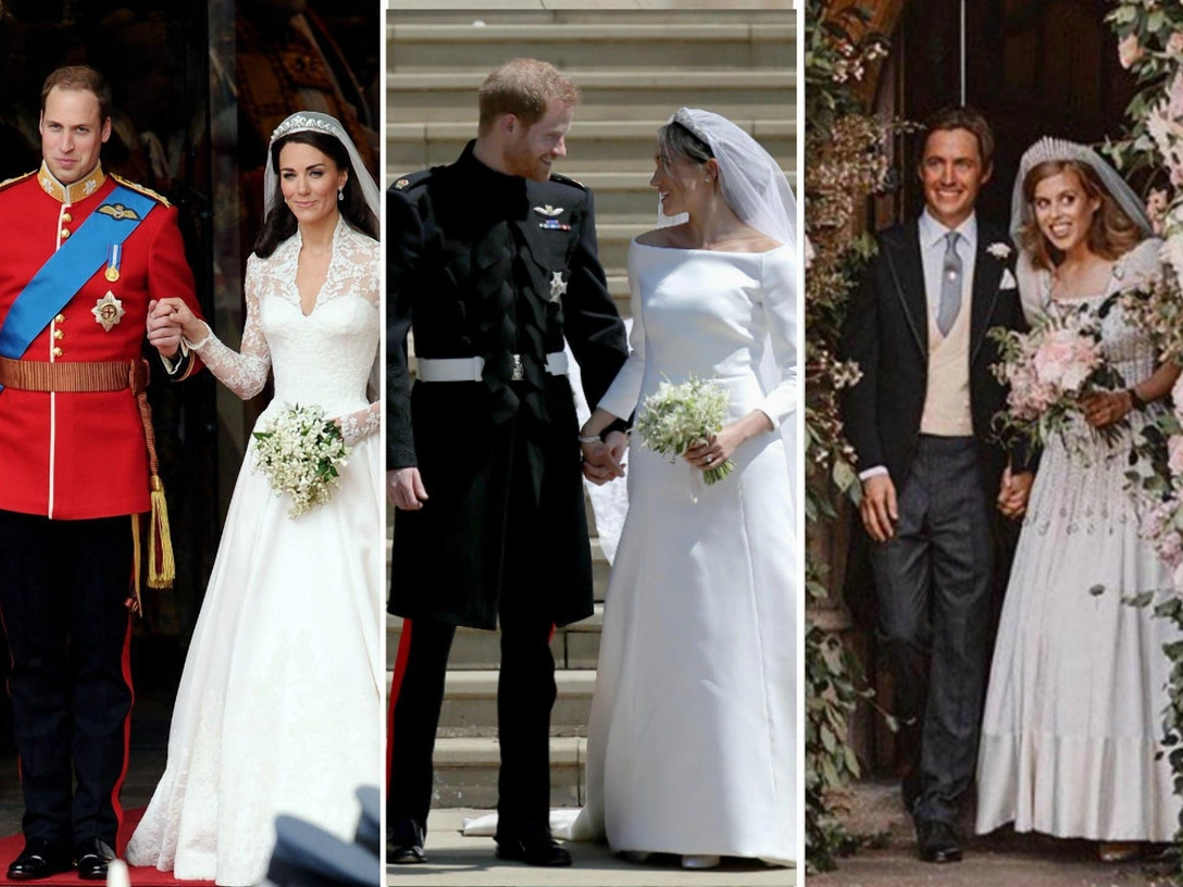 Любовь или расчет: о чем говорит язык тела Кейт, Меган и Беатрис на их свадьбах | marieclaire.ru