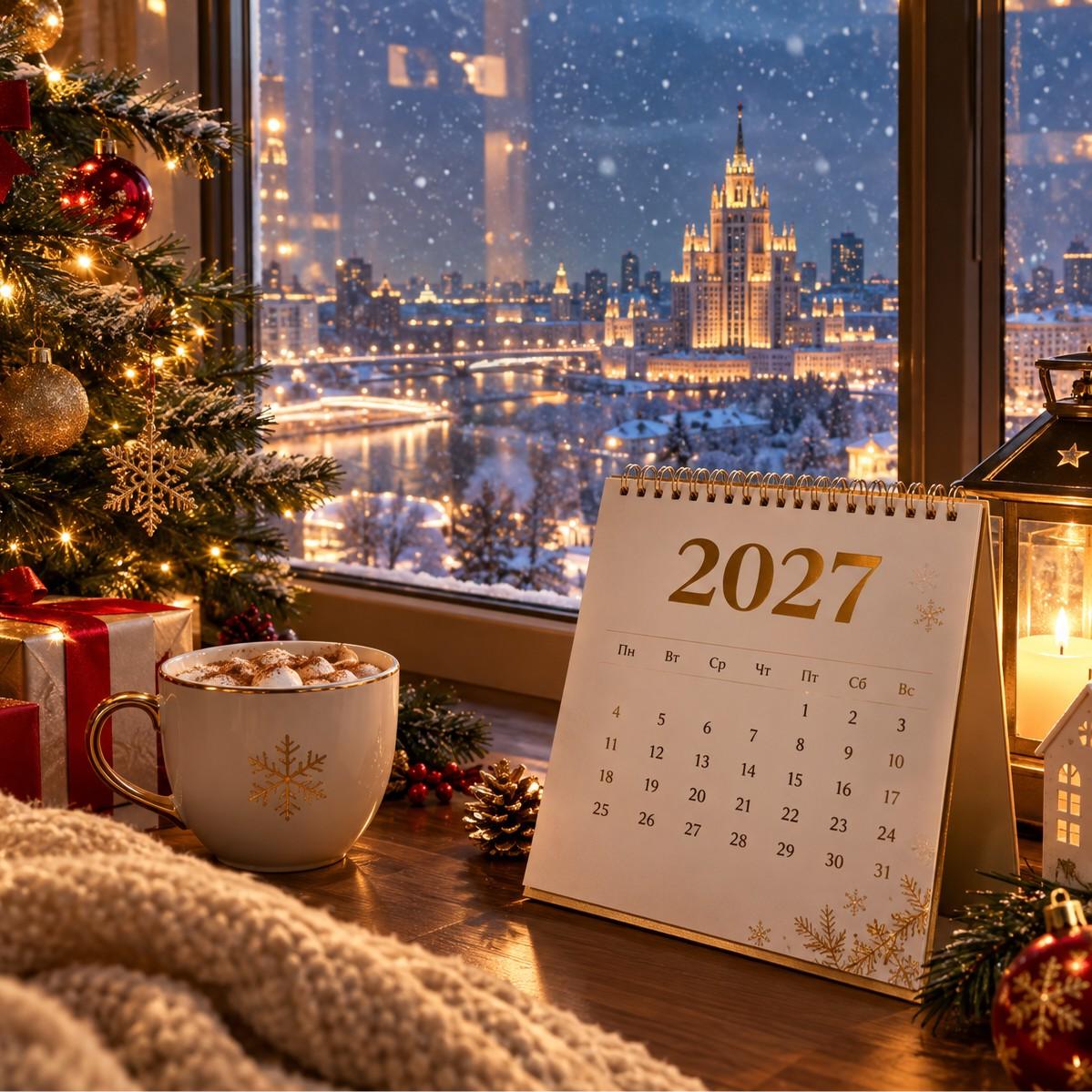 Праздничные и выходные дни на 2027-й: как отдыхаем на Новый год, на майских