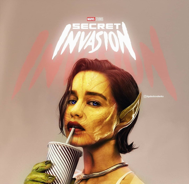 Российские художники предположили, как будет выглядеть Эмилия Кларк в новом сериале Marvel