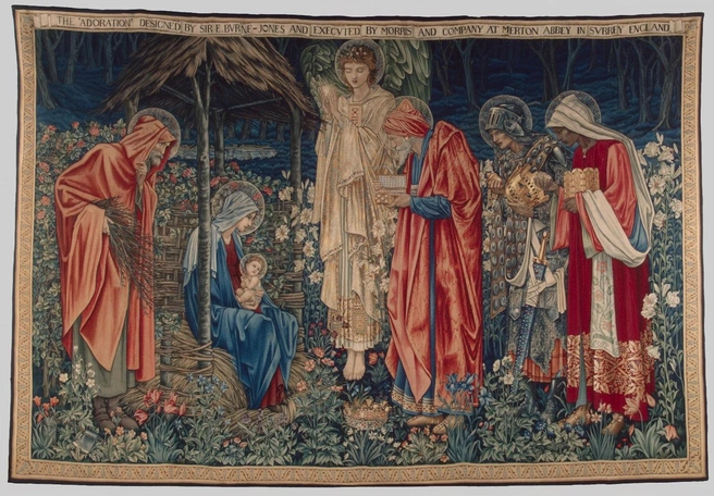 Шпалера «Поклонение волхвов». Берн-Джонс, Эдуард Коли (1833–1898) (Автор картона) | Источник: Государственный Эрмитаж