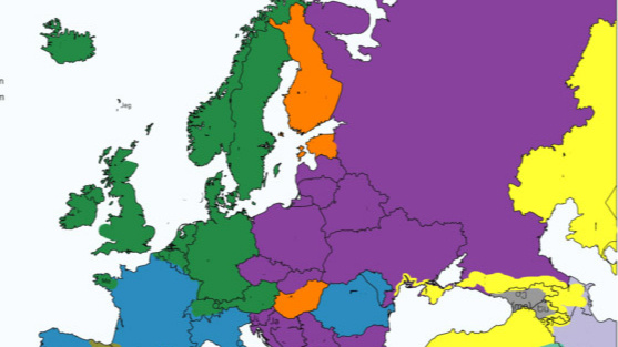 Карта: как звучит местоимение «я» в разных странах Европы