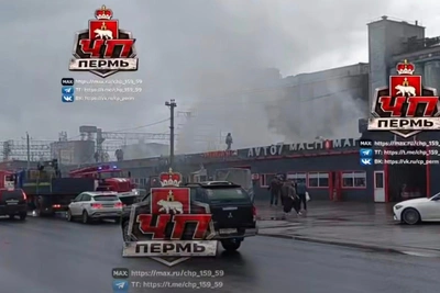 На Бахаревке горел магазин «Масломаг»