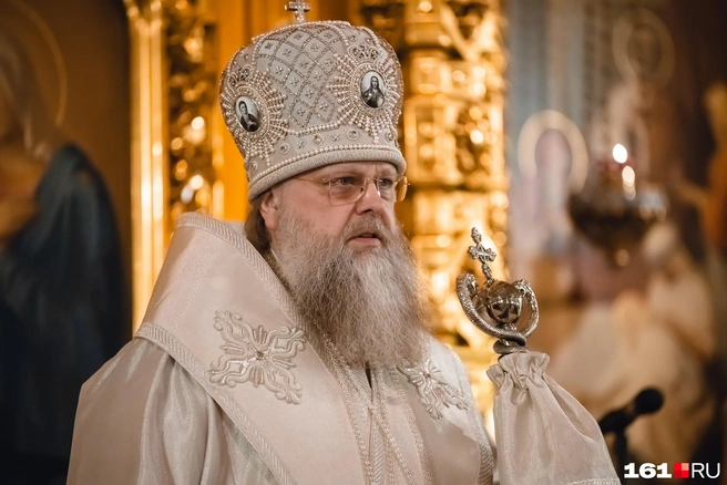 Богослужение провел митрополит Меркурий | Источник: Евгений Вдовин / 161.RU