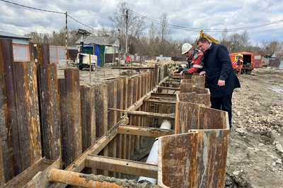 Андрей Игнашкин проверил ход реконструкции Ивановского коллектора