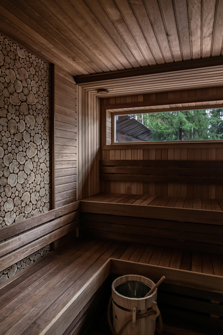 Современный банный дом 67 м² в Подмосковье